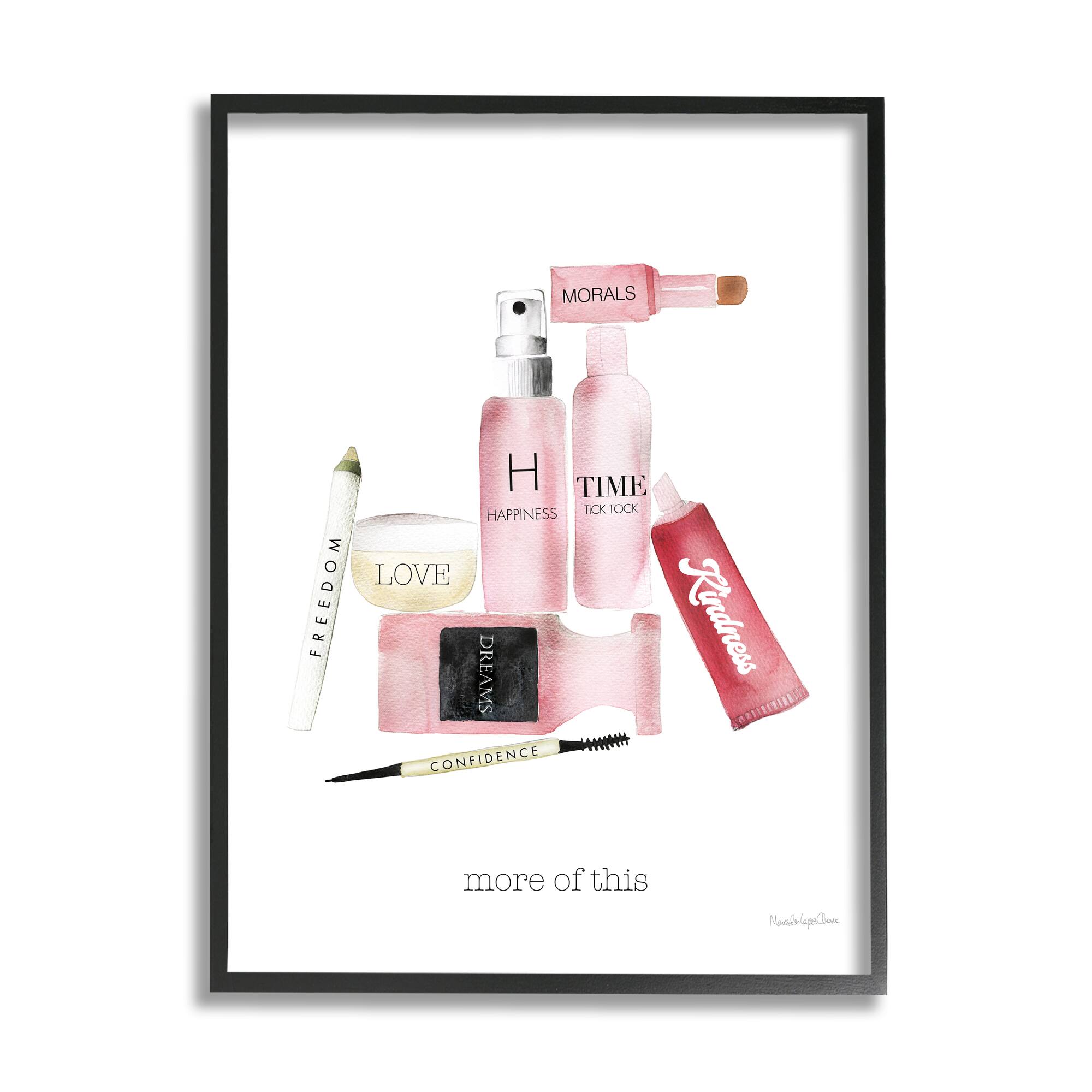 Stupell Industries More Of This Quote Motivational Phrases Fashion Cosmetics Framed Wall Art